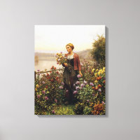 Woman in a Garden by Daniel Ridgway Knight