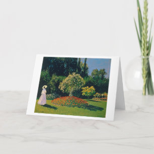 Woman in a Garden, Monet Card
