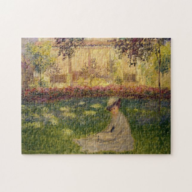 Woman in a Garden Monet Fine Art Jigsaw Puzzle (Horizontal)