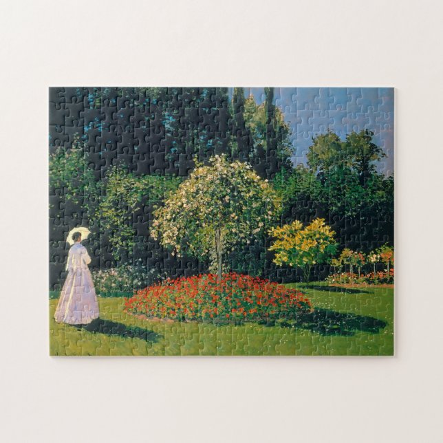 Woman in a Garden, Monet Jigsaw Puzzle (Horizontal)
