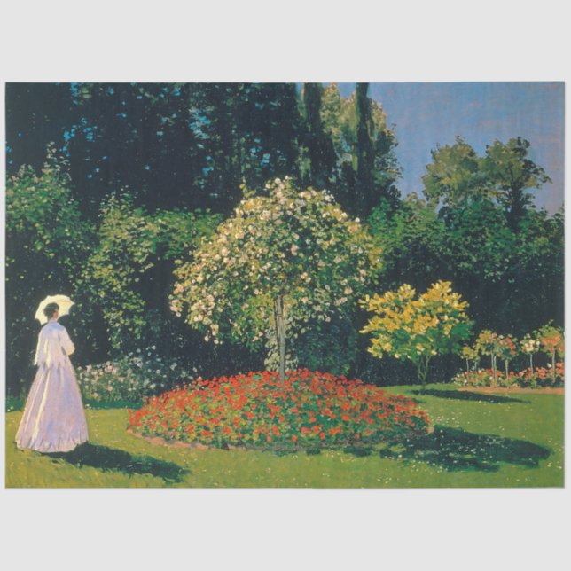 Woman in a Garden, Monet Tissue Paper (Front)