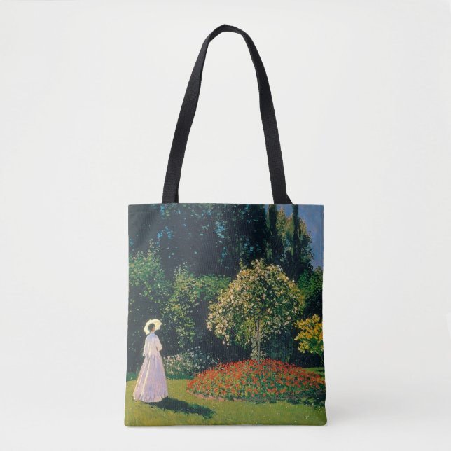 Woman in a Garden, Monet Tote Bag (Front)