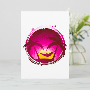 Woman In A Hammock Invitation