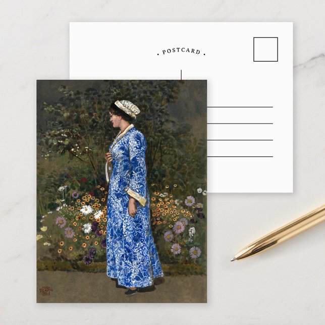 Woman in a Kimono | Walter Crane Postcard (Creator Uploaded)