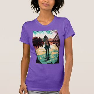 Woman in a Lake Psychedelic Shirt | Trippy 3