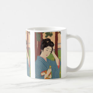 Woman in a Tree Grove by Hashiguchi Goyo  Coffee Mug