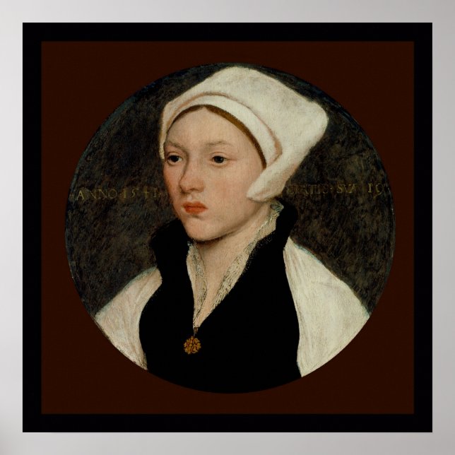 Woman in a White Coif by Holbein Canvas Print (Front)