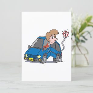 Woman In An Accident Invitation