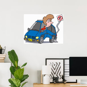 Woman In An Accident Poster