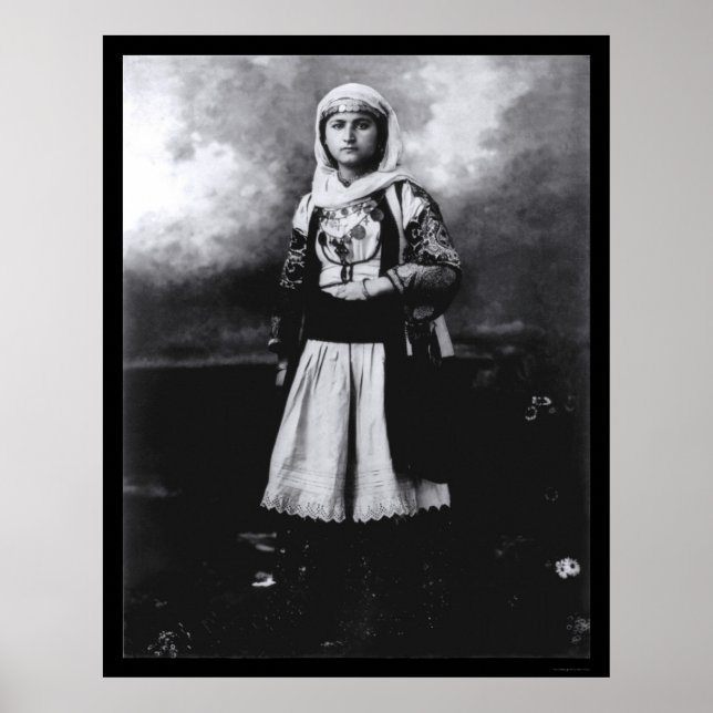 Woman in an Old Greek Costume 1920 Poster (Front)