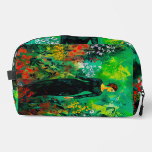 Woman in Beautiful Green Meadow Dopp Kit