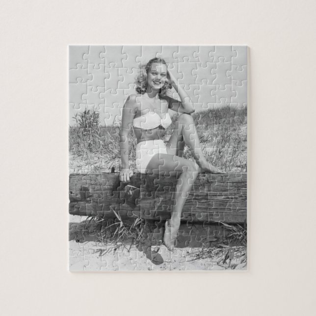 Woman in Bikini Jigsaw Puzzle (Vertical)