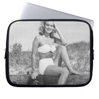 Woman in Bikini Laptop Sleeve