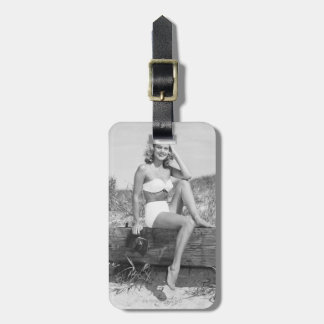 Woman in Bikini Luggage Tag