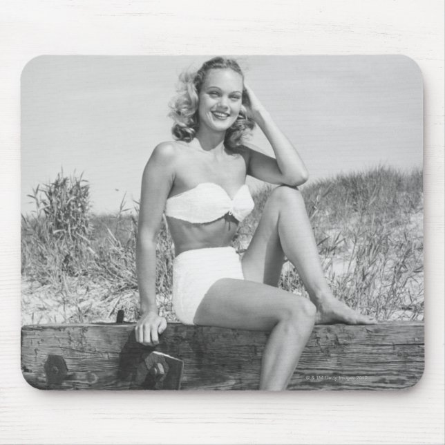Woman in Bikini Mouse Mat (Front)