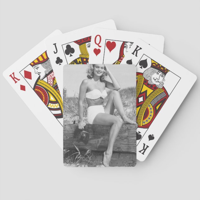 Woman in Bikini Playing Cards (Back)