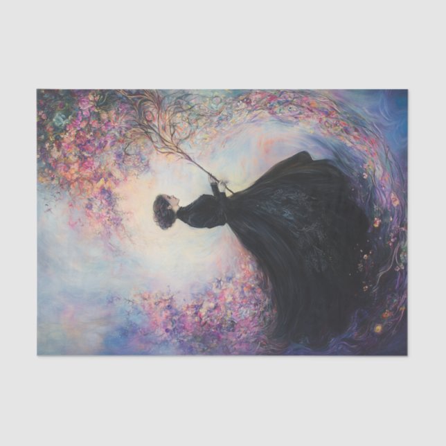 Woman in Black  Tissue Paper (Front)