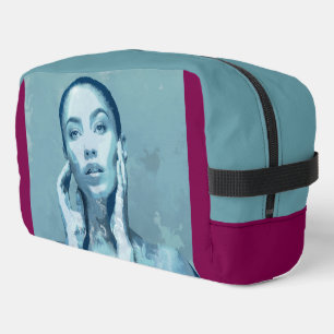 "Woman in Blue" Premium Canvas Dopp Kit