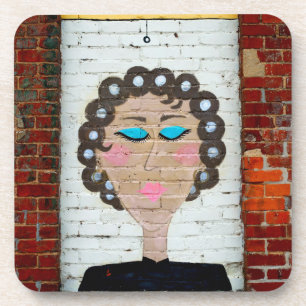 Woman in Curlers Coaster