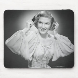 Woman in Dress 2 Mouse Mat