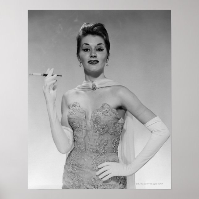 Woman in Dress Poster (Front)