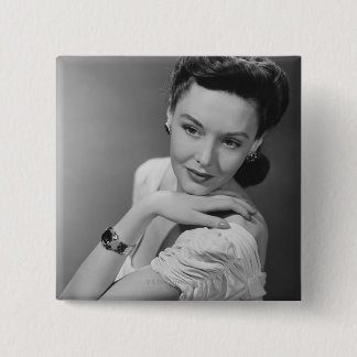Woman in Evening Gown 15 Cm Square Badge