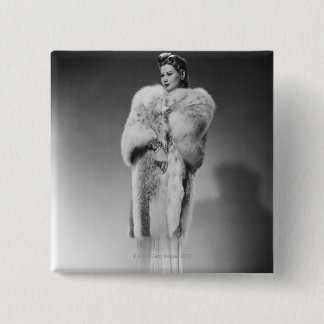 Woman in Evening Gown 2 15 Cm Square Badge