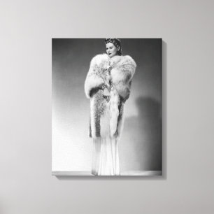Woman in Evening Gown 2 Canvas Print