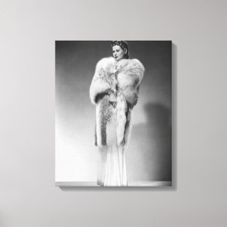 Woman in Evening Gown 2 Canvas Print