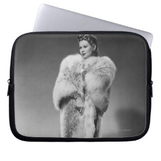 Woman in Evening Gown 2 Laptop Sleeve