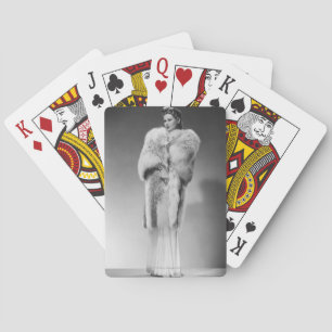 Woman in Evening Gown 2 Playing Cards