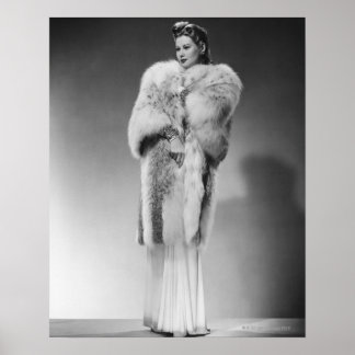 Woman in Evening Gown 2 Poster