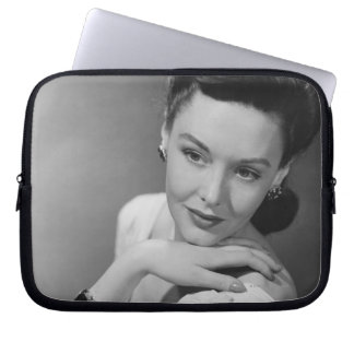 Woman in Evening Gown Laptop Sleeve