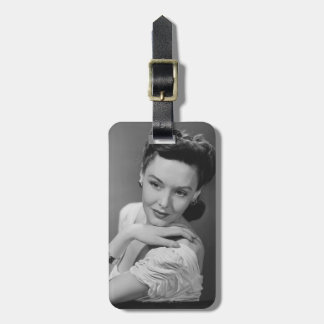 Woman in Evening Gown Luggage Tag