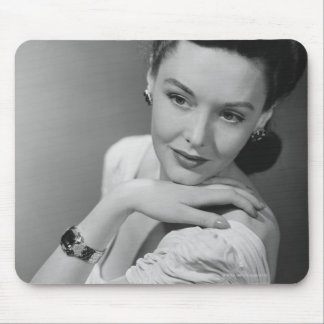 Woman in Evening Gown Mouse Mat