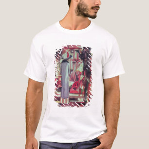 Woman in front of a large illuminated window T-Shirt