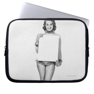 Woman in Fur Laptop Sleeve