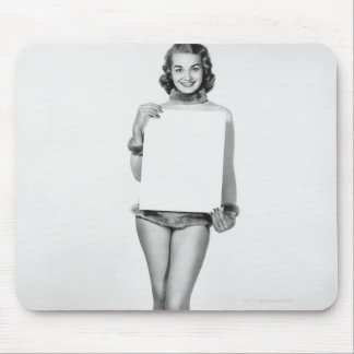 Woman in Fur Mouse Mat
