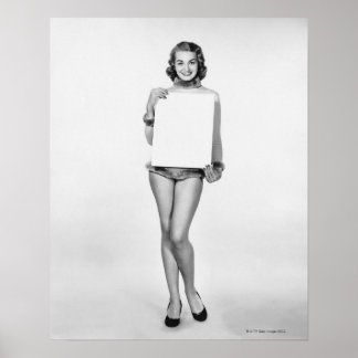 Woman in Fur Poster