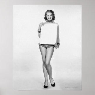 Woman in Fur Poster