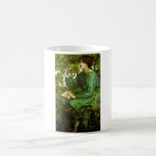 Woman in Green (The Day Dream) (by D.G. Rosetti) Coffee Mug