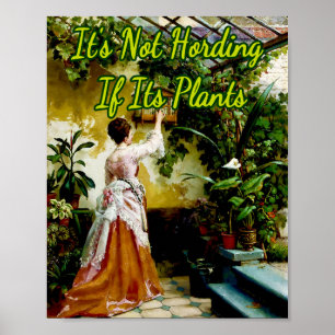 Woman in Greenhouse by Otto Eerelman Poster