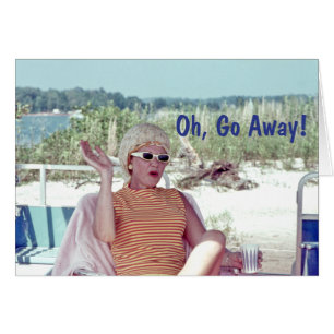 Woman in Hair Rollers, Oh, Go Away Humourous