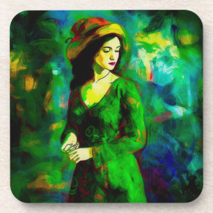Woman in Hat Coaster