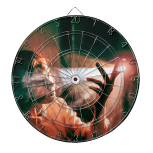 Woman in Light and Smoke Dartboard
