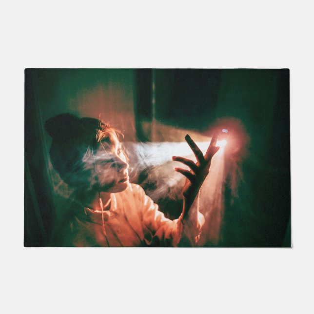 Woman in Light and Smoke Floor Mat (Front)