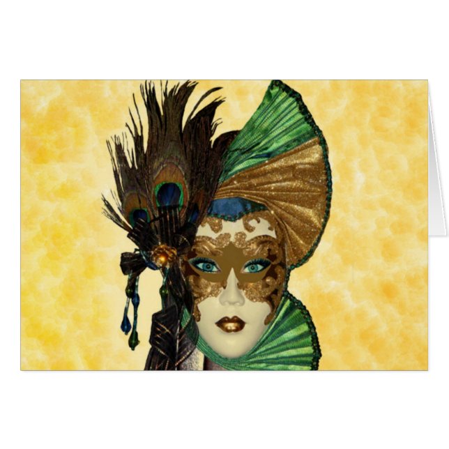 Woman In Masquerade Art (Front Horizontal)