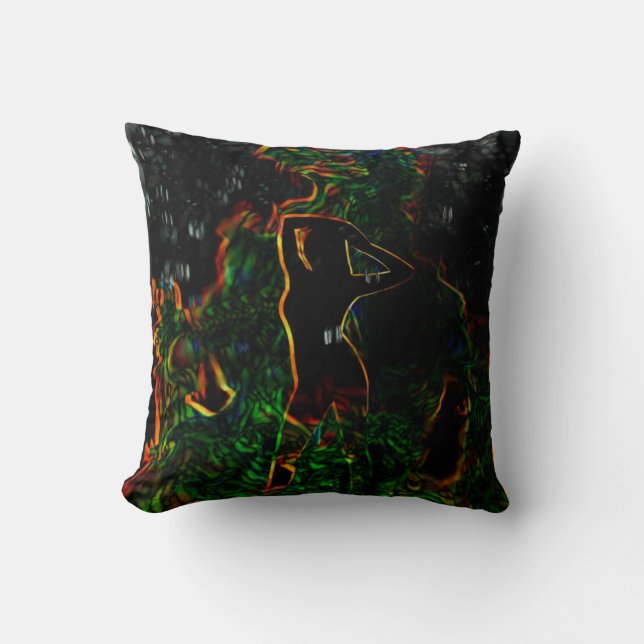 Woman in Peril Pillow (Front)