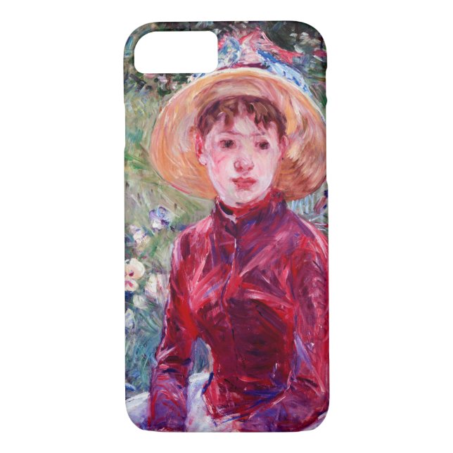 Woman in Red, Berthe Morisot Case-Mate iPhone Case (Back)