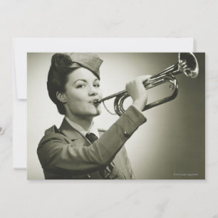 Woman in Soldier Uniform